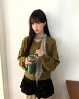 バイインストライプショートスカート