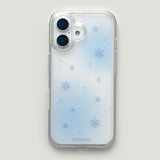 [Gel-hard] Snow Phone case (Blue) (only case)