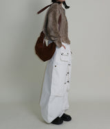 Kuro banding snap pocket wide fit washed pants