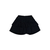 Dot cancan shirring skirt