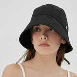 VA Curved Oval Metal Bonnet Hat / Black
