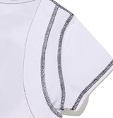 Heart cutting crop T-shirt (White