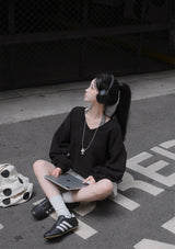 [MADE/6color] Pony, V-neck loose fit trainer