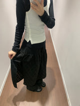 Slit button-up sleeveless(3color)