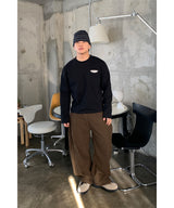 1+1 サイドリングワイドパンツ