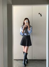 Wanted Pleated Mini Skirt