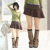 Hazel unbalanced checkered skirt