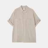OWNイソップ リネン ロールアップ シャツ (2 colors)