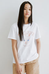 ラビットプリントTシャツ