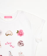 GRAPHIC CROP T WHITE