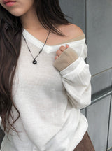 [1+1/MADE] Ringsa V-neck Loose Fit Layered Knit