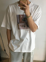 [A-T0095] ベアガール半袖Tシャツ (2色)