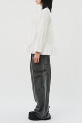 (W) Blues Pleats Shirt (3color)