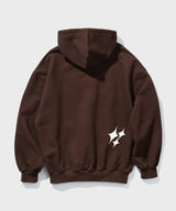 Shining Oval Logo Hoodie (Dark Brown)
