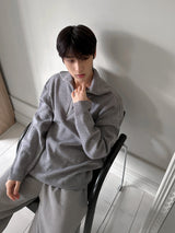 [ASCLO MADE] Nicholson Half Zip Up Knit (3color)