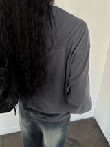 Fade long sleeve T-shirt [Navy]