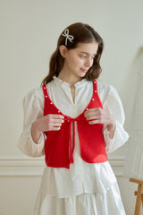 SUNLIT RIBBON KNIT BUSTIER
