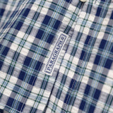 PARAGRAPH HERITAGE OVAL CHECK SHIRT - BLUE GREEN CHECK