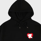 [UNISEX] ベアハートバックプリントフーディー