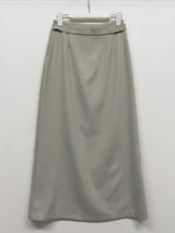 [SS] Bocashi Button Long Skirt