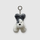 [made] mix-gray dog keyring