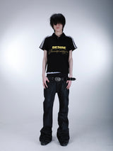 SEXXDEVIL "DESIRE" Waxed Denim Jeans