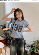 38 スリム半袖Tシャツ (4color)