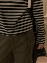 Rover Flap Pocket Back Banding ワイドカーゴロングパンツ (2 Colors)