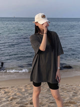 [A-T0158] オーバーピグメント半袖Tシャツ (7色)