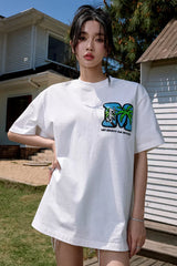 パームツリートゥースブラッシュパッチTシャツ