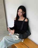 [ORIGINAL] Pub Off-Shoulder Long Sleeve T-Shirt
