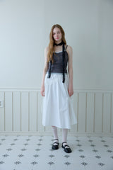 WINK SHIRRING LACE TOP
