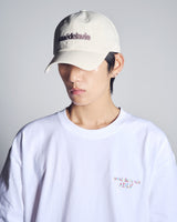 26SS TWO COLOR EMBROIDERY BASIC BALL CAP