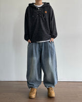 Mob Pintuck denim pants 2C