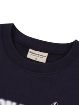 Women's Lees Lees Embossed クロップドスウェットシャツ ネイビー (FCF1TS204W)