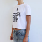 ビューティーシンボルクロップtシャツ