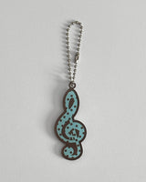 [made] Dot treble clef Keyring