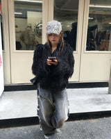 (Unisex) カモフラージュデニムパンツ