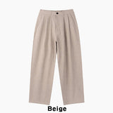 Summer Cooling Linen Half Banding Slacks