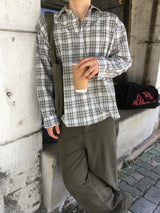 No.1835 Pチェック シャツ (8color)