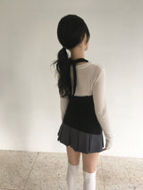 V Long Halter Tank Top