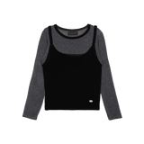 COZY BUSTIER TOP SET (2 COLORS)