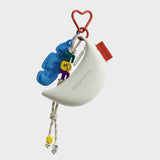 Mini EVA Banana Earbud Coin Pouch Keyring