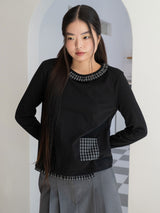 FRILL POCKET T (BLACK)