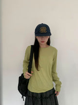 26SS★ [BAONHAUS] Ringchi Layered Span Round T-Shirt