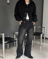 [4SEASON] Flare washing denim pants(2color)