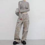 (Unisex) Bison Cargo Wide Denim