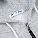 "Y" Patches Relaxed Hoodie Grey
