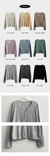 Teak Daily Button Knitted Cardigan