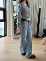 Daily soft v neck knit(5color)